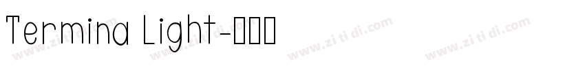 Termina Light字体转换